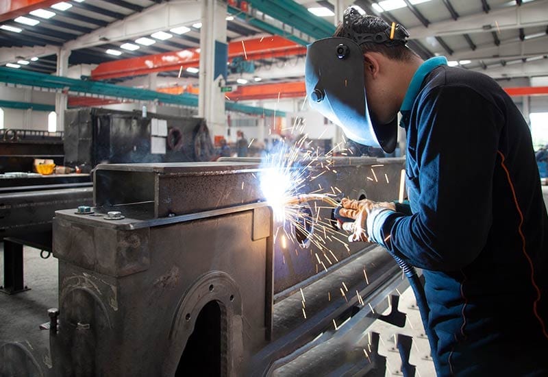 machinery chassis welding fabrication process