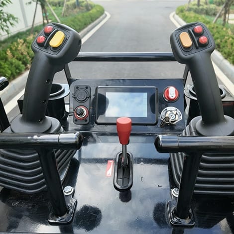 compact track loader operator joystick controls CSGL-V1000 Compact Track Loader - Image 4