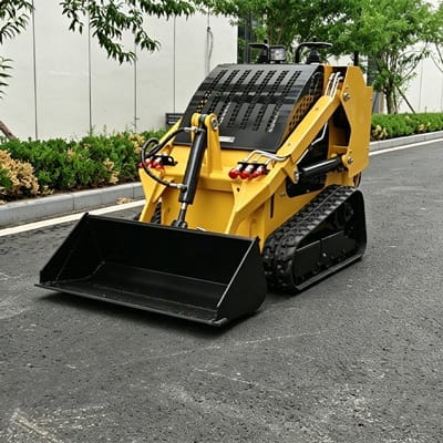 csgl t480 mini track loader front bucket CSGL-T480 Mini Track Loader - Image 2