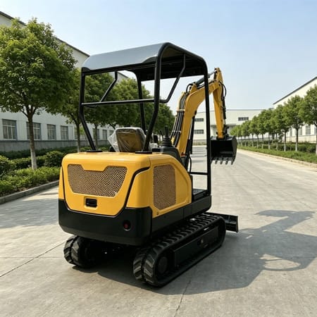 CSGW-25K mini excavator digging operation
