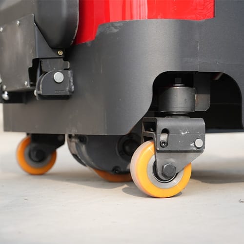 cshf d20 electric stacker drive wheel detail CSHF-D20 Double‑lift Electric Stacker - Image 5