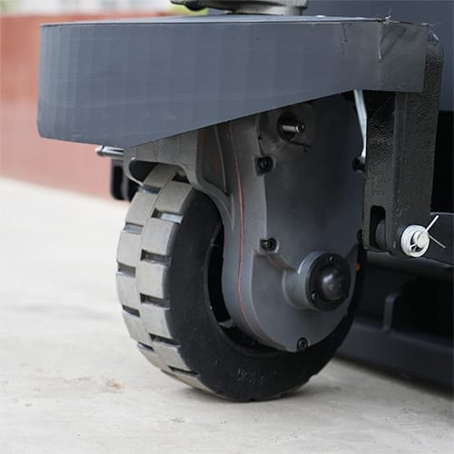 cshp by30 pallet truck steering wheels detail CSHP-BY30 3.0Ton Pallet Truck - Image 8