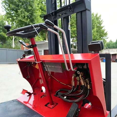 csht compact electric forklift side profile CSHT-05/08/10/12 Electric Forklift - Image 3