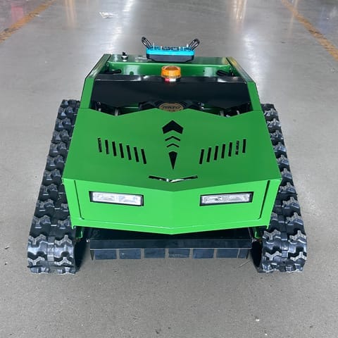 csj hb500 tracked brush cutter front view CSJ-HB500 Crawler Lawn Mower - Image 2