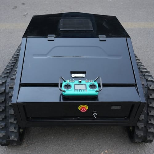 csj hb800 remote control mower rear view CSJ-HB800 Crawler Lawn Mower - Image 2