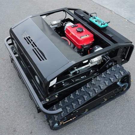 csj hs800 tracked robot mower top view CSJ-HS800 Crawler Lawn Mower - Image 3