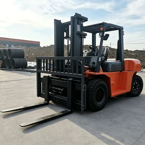 csqd 70 7.0 ton heavy duty forklift mast front CSQD-70 7.0Ton Diesel Forklift Truck - Image 4