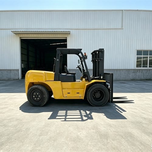 csqd 80 8.0 ton heavy duty diesel forklift side CSQD-80 8.0Ton Diesel Forklift Truck - Image 4