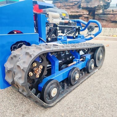 tracked brush cutter rubber tracks system CSJ-QL800 Crawler Lawn Mower - Image 4