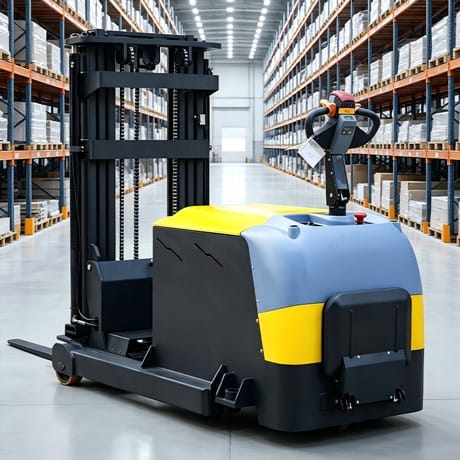 cshf r20 reach stacker operator cabin view CSHF-R15 Full‑electric Rough‑Terrain Reach Stacker with Side Shift - Image 5