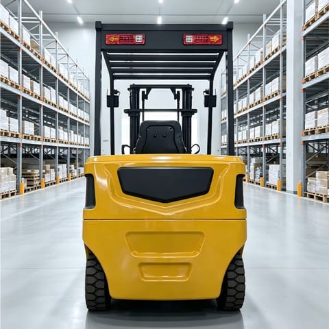 csak 10 1.0 ton electric forklift front angle CSAK-10 1.0Ton Electric Forklift - Image 3