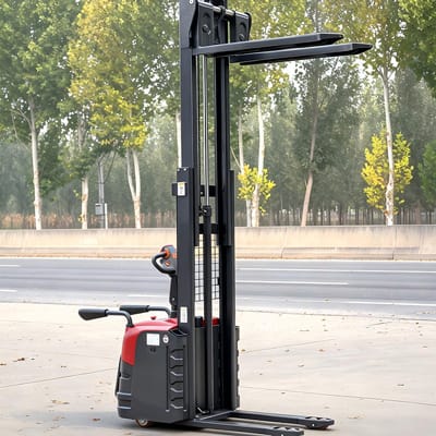 csns d15 1.5 ton full‑electric pallet stacker 3 CSNS-15 1.5 Ton Full-Electric Rider Pallet Stacker with Guard Arm - Image 2