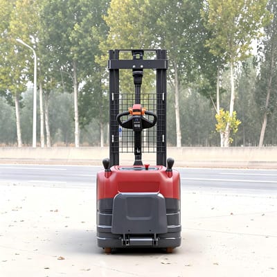 csns d15 1.5 ton full‑electric pallet stacker 4 CSNS-15 1.5 Ton Full-Electric Rider Pallet Stacker with Guard Arm - Image 3